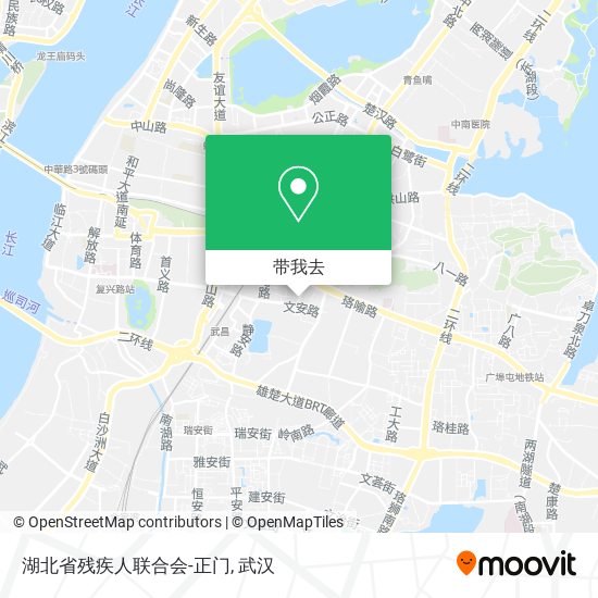 湖北省残疾人联合会-正门地图