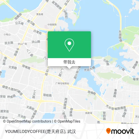 YOUMELODYCOFFEE(楚天府店)地图