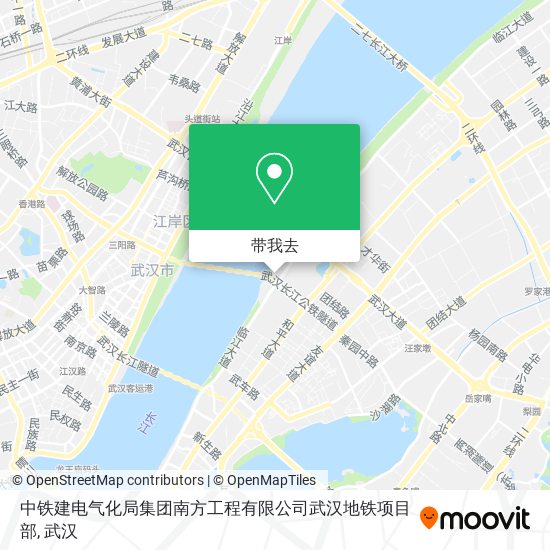 中铁建电气化局集团南方工程有限公司武汉地铁项目部地图