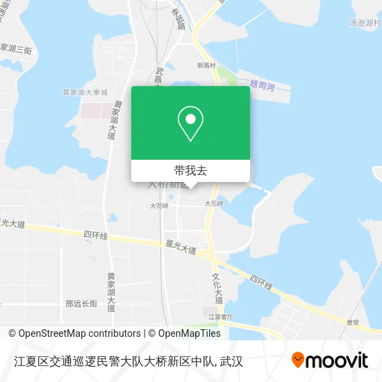 江夏区交通巡逻民警大队大桥新区中队地图