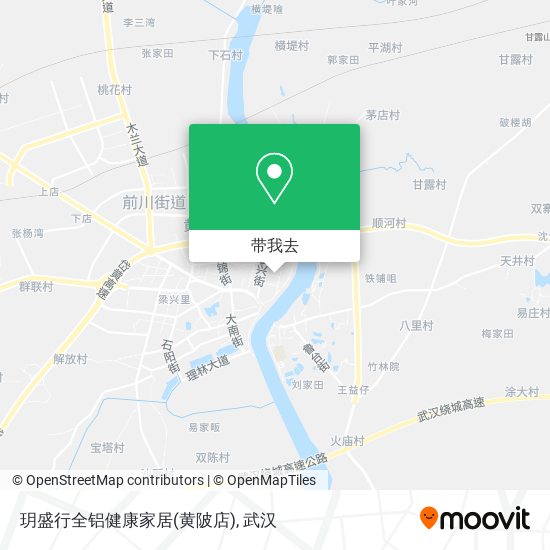 玥盛行全铝健康家居(黄陂店)地图