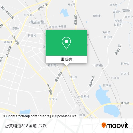岱黄辅道318国道地图