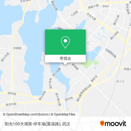 阳光100大湖第-停车场(栗庙路)地图