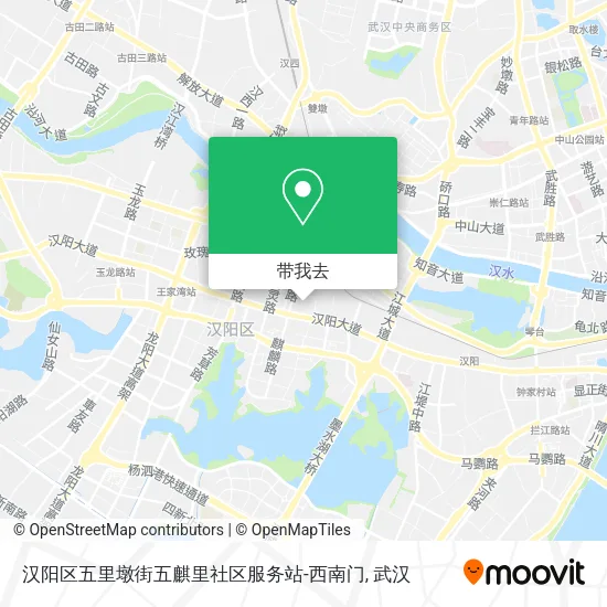 汉阳区五里墩街五麒里社区服务站-西南门地图