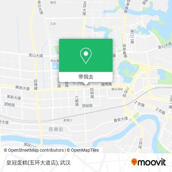 皇冠蛋糕(五环大道店)地图
