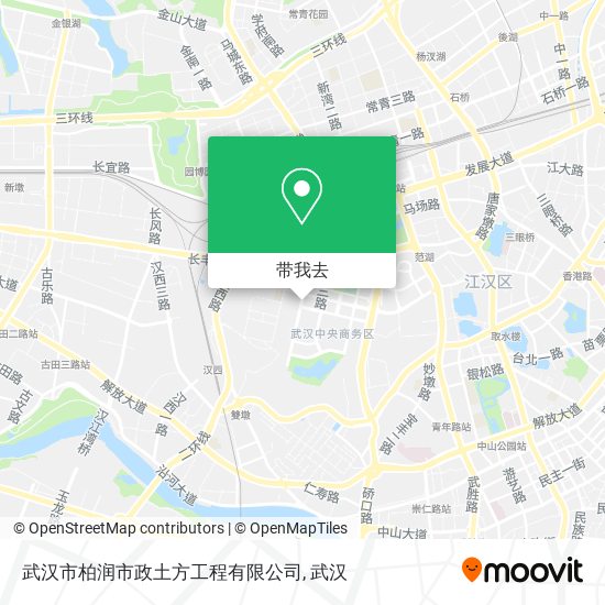 武汉市柏润市政土方工程有限公司地图