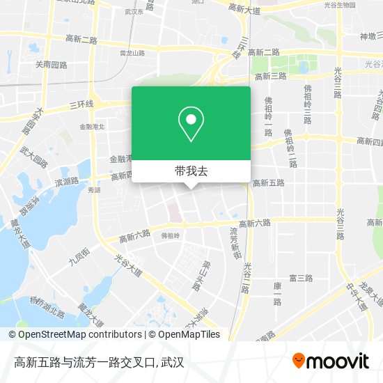 高新五路与流芳一路交叉口地图