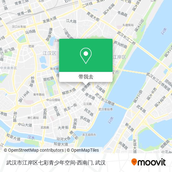 武汉市江岸区七彩青少年空间-西南门地图