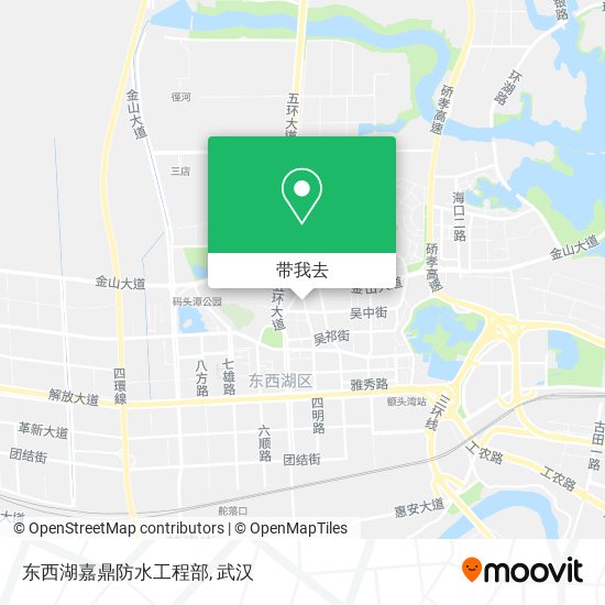 东西湖嘉鼎防水工程部地图