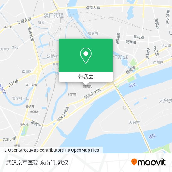 武汉京军医院-东南门地图