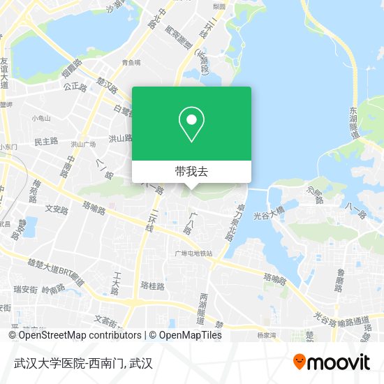 武汉大学医院-西南门地图