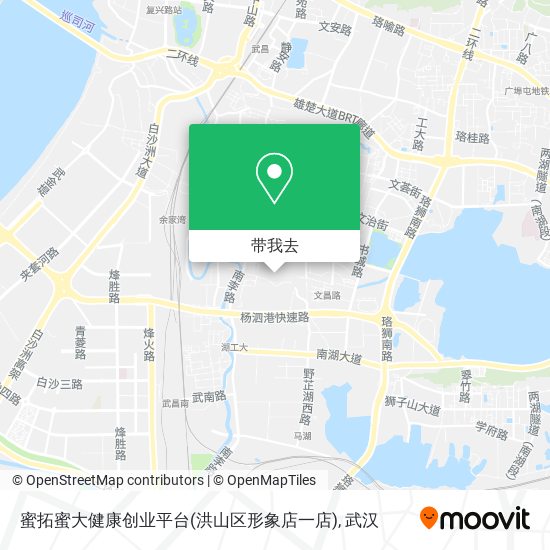 蜜拓蜜大健康创业平台(洪山区形象店一店)地图