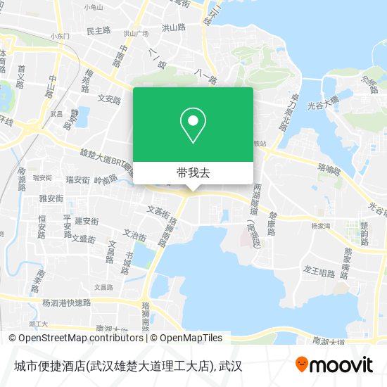 城市便捷酒店(武汉雄楚大道理工大店)地图