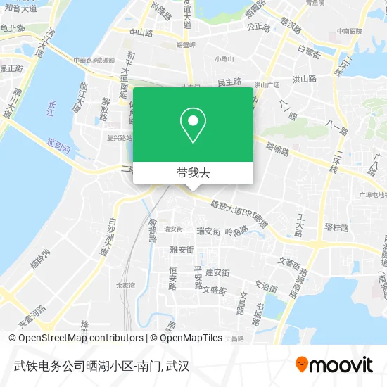 武铁电务公司晒湖小区-南门地图
