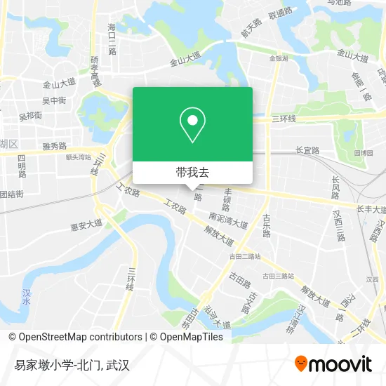 易家墩小学-北门地图