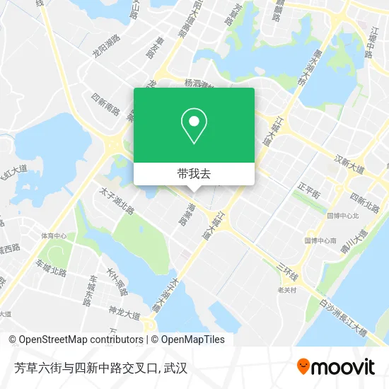 芳草六街与四新中路交叉口地图