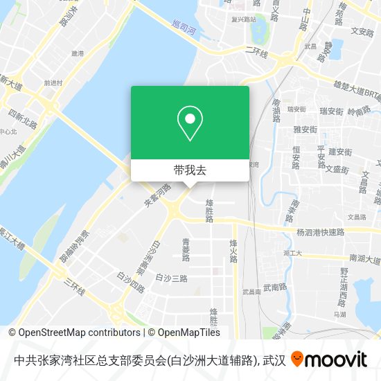 中共张家湾社区总支部委员会(白沙洲大道辅路)地图