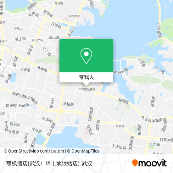 丽枫酒店(武汉广埠屯地铁站店)地图