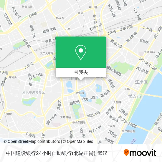中国建设银行24小时自助银行(北湖正街)地图