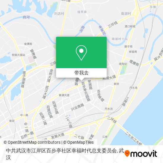 中共武汉市江岸区百步亭社区幸福时代总支委员会地图