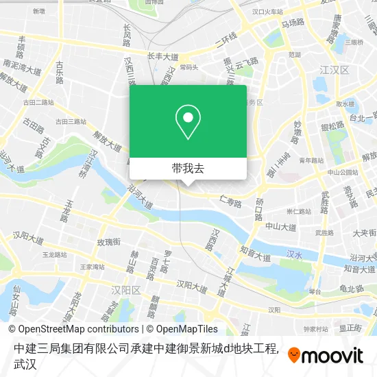 中建三局集团有限公司承建中建御景新城d地块工程地图