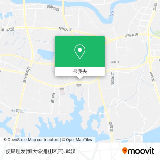 便民理发(恒大绿洲社区店)地图