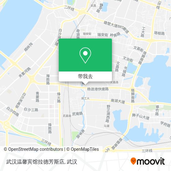 武汉温馨宾馆拉德芳斯店地图