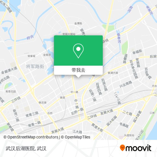 武汉后湖医院地图