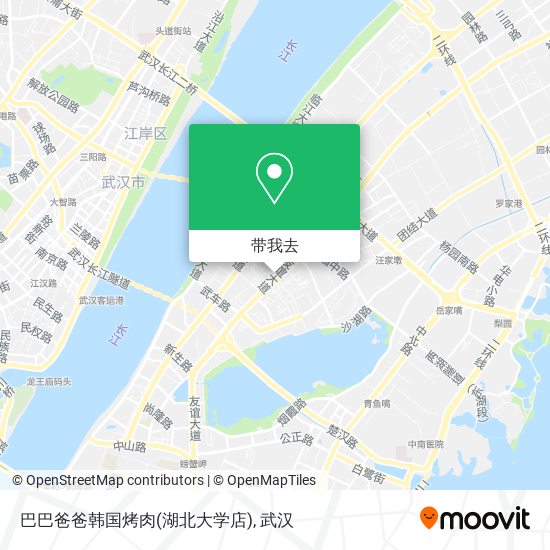 巴巴爸爸韩国烤肉(湖北大学店)地图