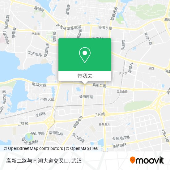 高新二路与南湖大道交叉口地图