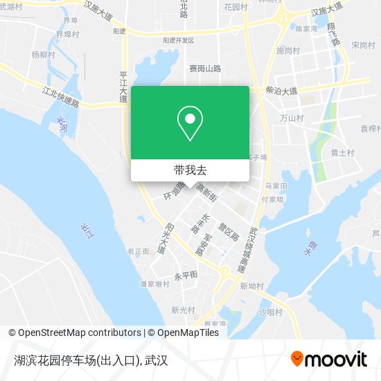 湖滨花园停车场(出入口)地图