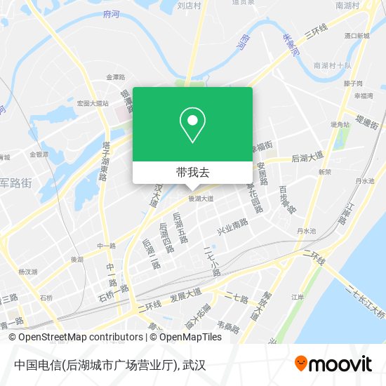 中国电信(后湖城市广场营业厅)地图