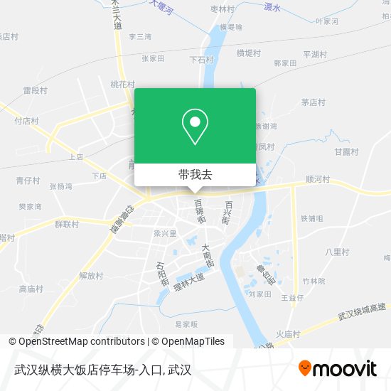 武汉纵横大饭店停车场-入口地图