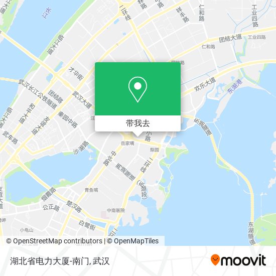 湖北省电力大厦-南门地图