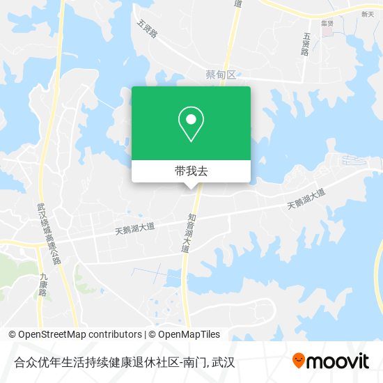 合众优年生活持续健康退休社区-南门地图