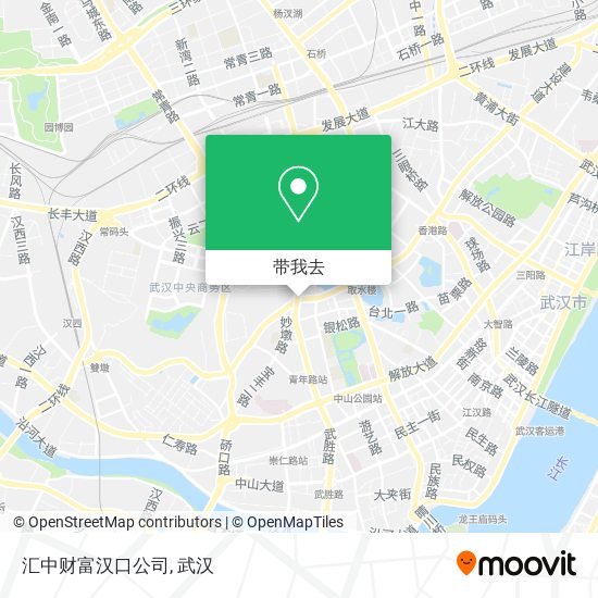 汇中财富汉口公司地图