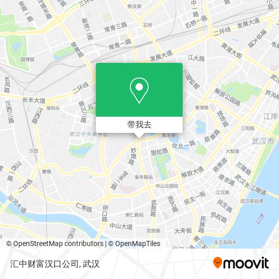 汇中财富汉口公司地图