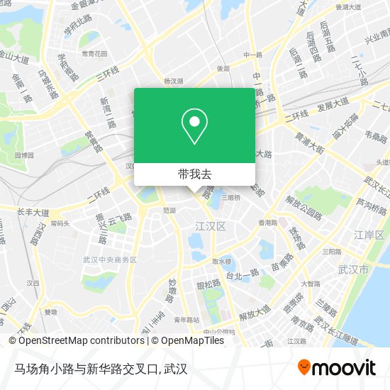 马场角小路与新华路交叉口地图