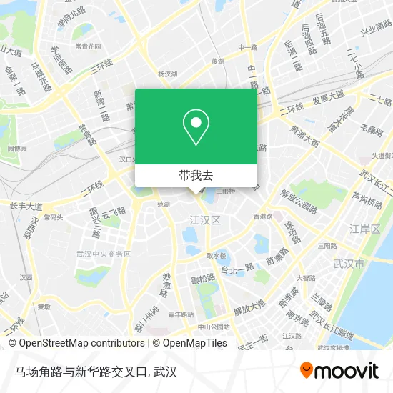马场角路与新华路交叉口地图