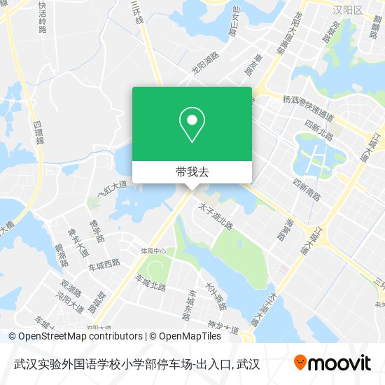 武汉实验外国语学校小学部停车场-出入口地图