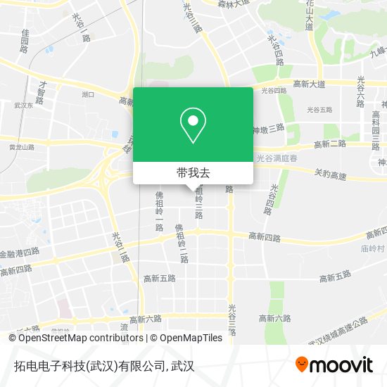 拓电电子科技(武汉)有限公司地图