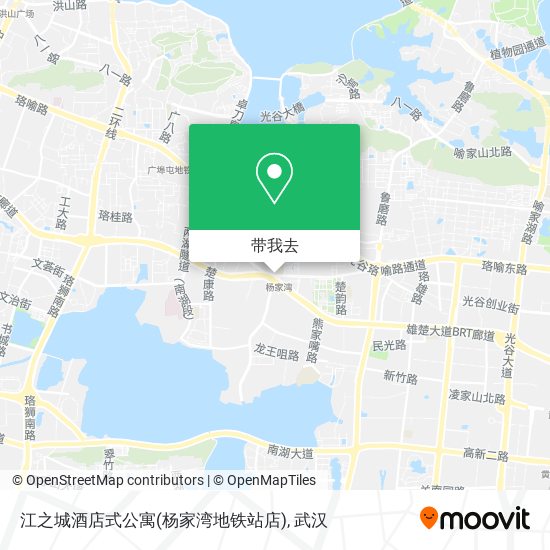 江之城酒店式公寓(杨家湾地铁站店)地图