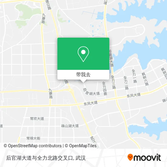 后官湖大道与全力北路交叉口地图