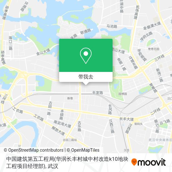 中国建筑第五工程局(华润长丰村城中村改造k10地块工程项目经理部)地图
