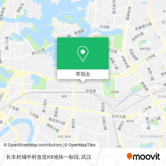 长丰村城中村改造K8地块一标段地图