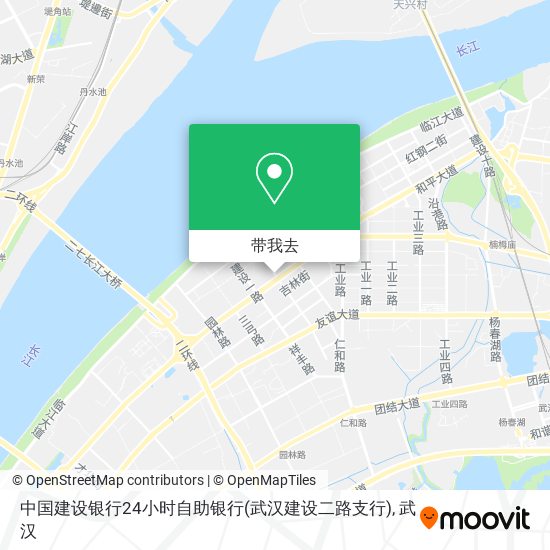 中国建设银行24小时自助银行(武汉建设二路支行)地图