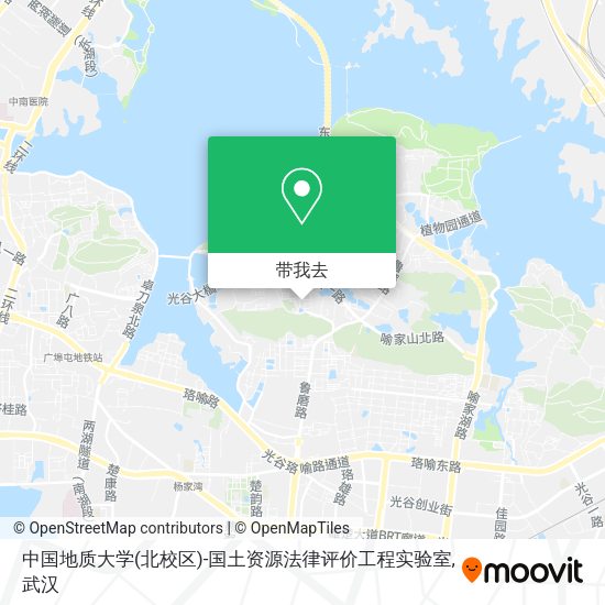 中国地质大学(北校区)-国土资源法律评价工程实验室地图