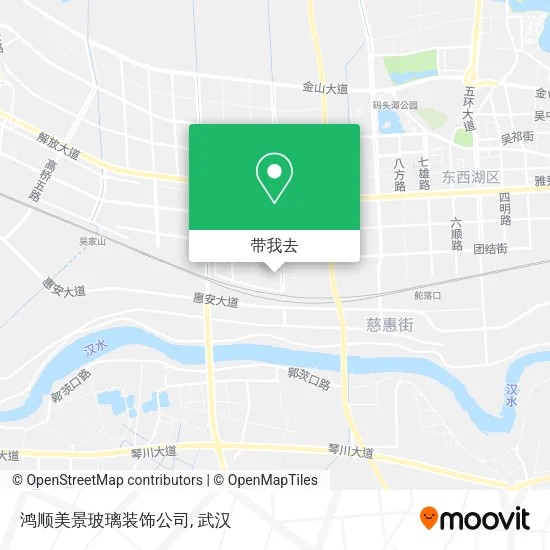 鸿顺美景玻璃装饰公司地图