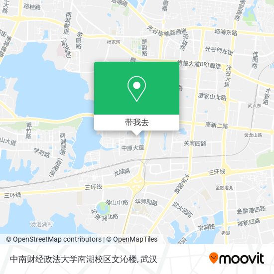 中南财经政法大学南湖校区文沁楼地图