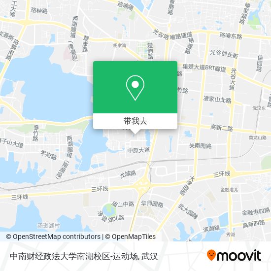 中南财经政法大学南湖校区-运动场地图